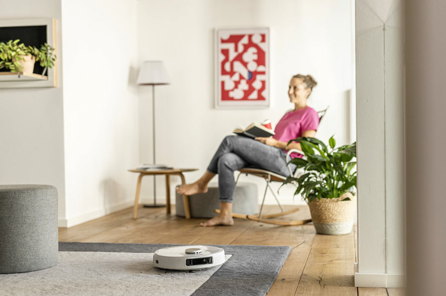 Уборка ковра роботом Karcher RCV 5