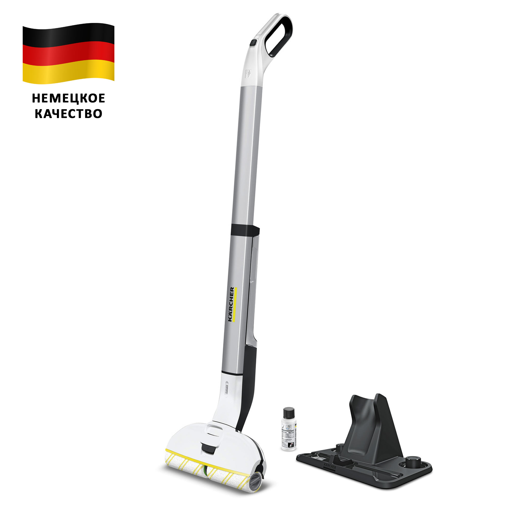 Электрошвабра Karcher EWM 2, белая - купить в СПб аккумуляторный аппарат  для влажной уборки пола, низкая цена