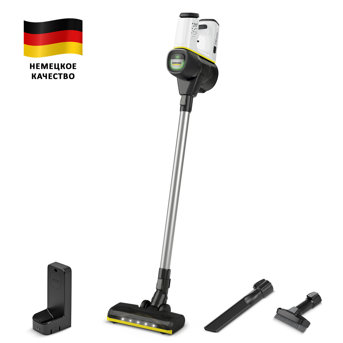 Вертикальный пылесос Karcher VC 6 Cordless ourFamily, аккумуляторный,  белый, купить в СПб