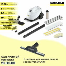 Karcher SC 3 EasyFix Anniversary Edition + насадка для окон VELERCART