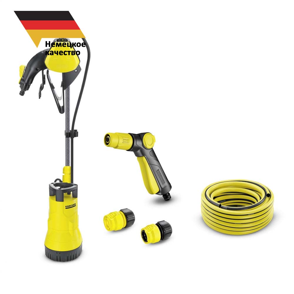 Бочечный насос Karcher BP1 Barrel Set + комплект для полива,  характеристики, цена и инструкция